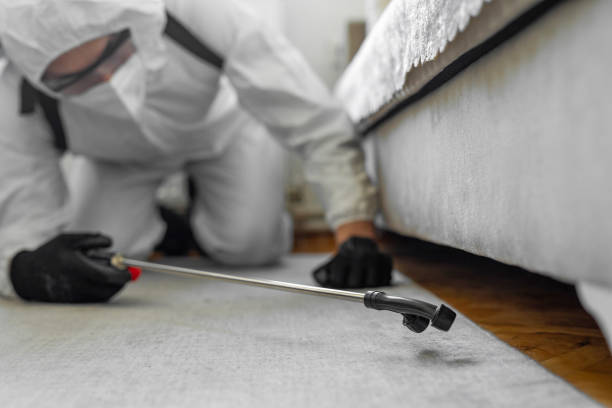 Professional Mosquito Control technician working in Cando, ND